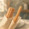 太さの異なる2種類のチュロスを並べたイラスト